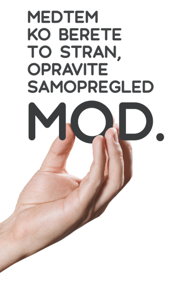 Medtem, ko berete to stran, opravite samopregled mod